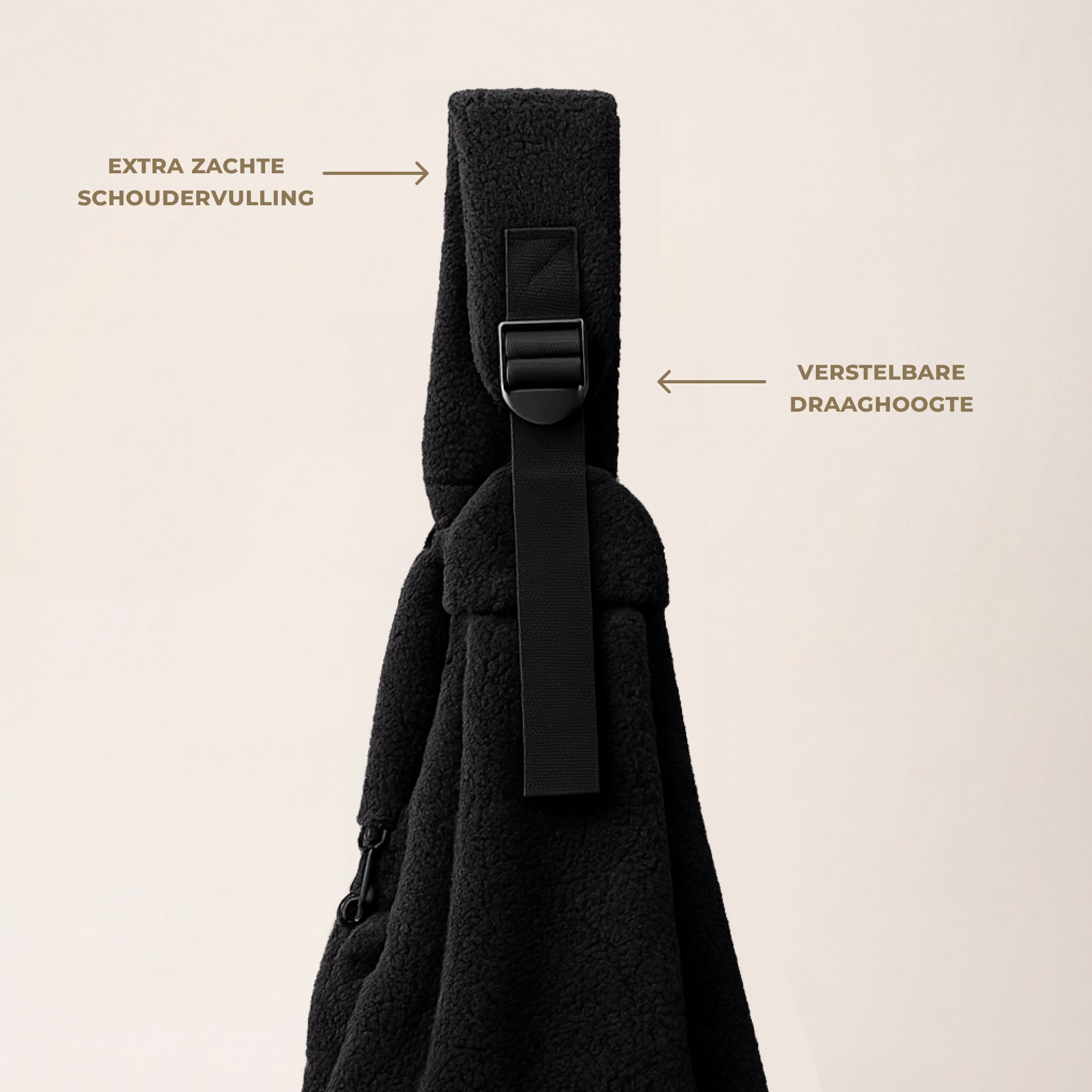 HONDEN DRAAGZAK ZWART